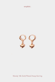 Mandy 18k Gold Plated Hoop Earring