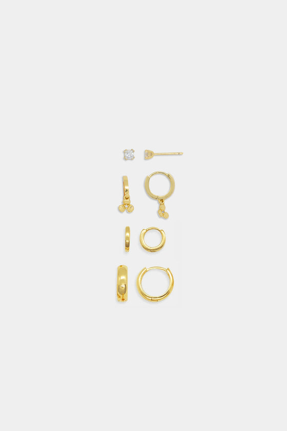 Klover 24k Gold Earring Set