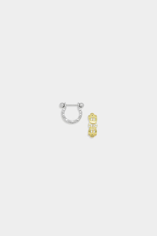 Posie Barbell with Cuff Helix Conch Earring