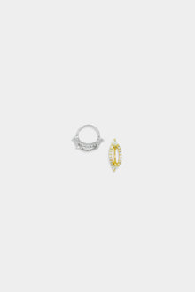  Rune Gold Silver Twist Hoop
