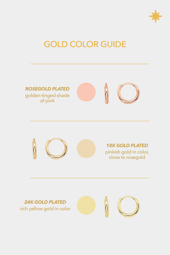Vivi 18 Gold Plated Earring Set