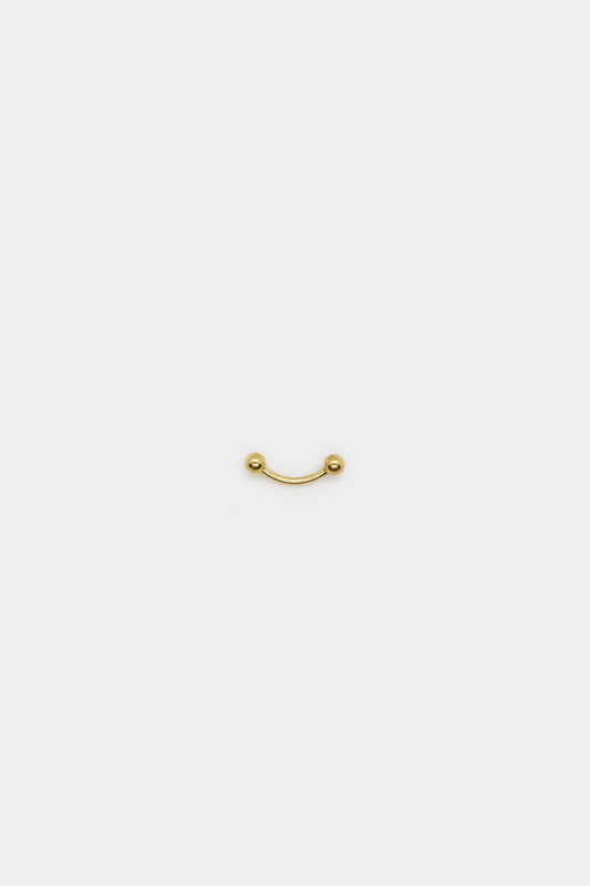 Basic Gold Earring (Curved Barbell)