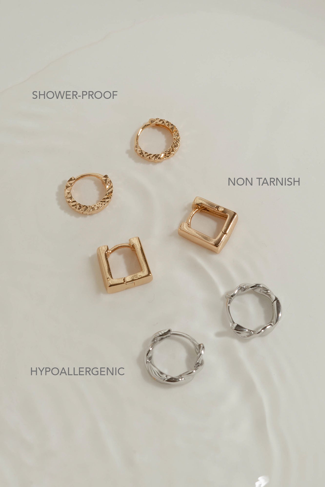 Gwyneth 18k Gold Plated Earring Set