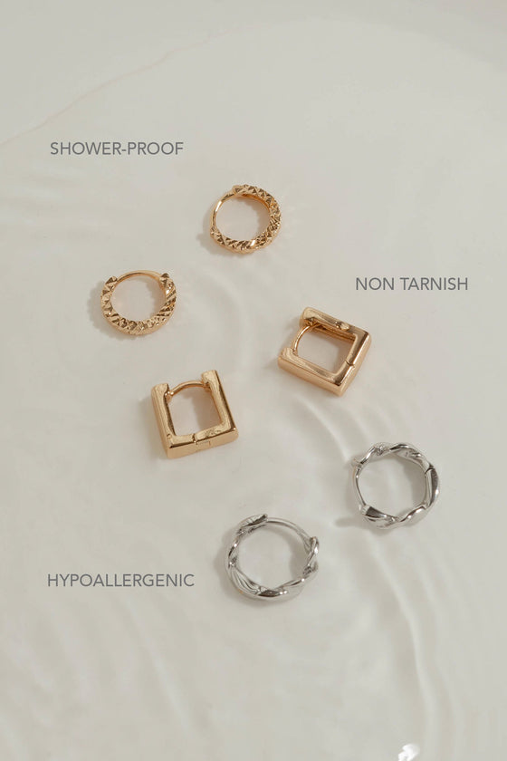 Lyra Gold Stainless Earring Set