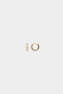  Clara Mini Gold Hoop Earring Ear Hugger in 6mm (24k Gold Plated)