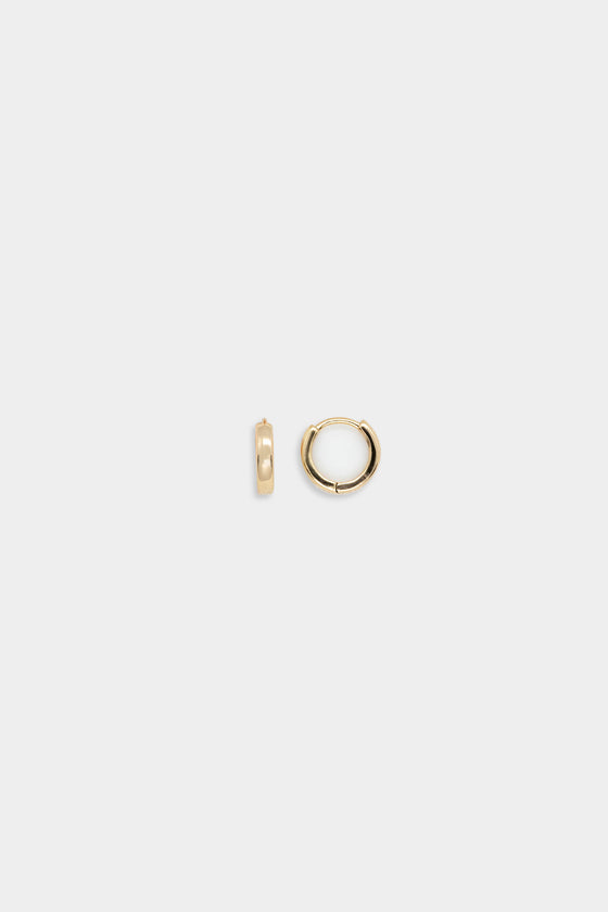 Clara Mini Gold Hoop Earring Ear Hugger in 6mm (24k Gold Plated)