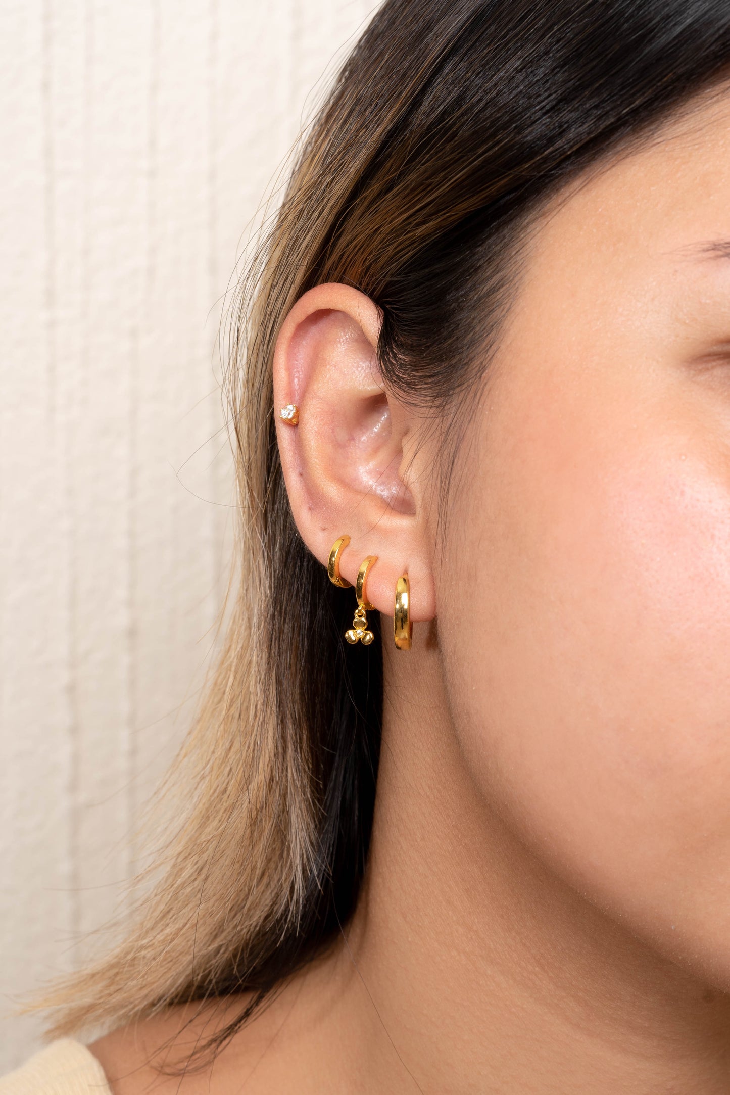 Klover 24k Gold Earring Set