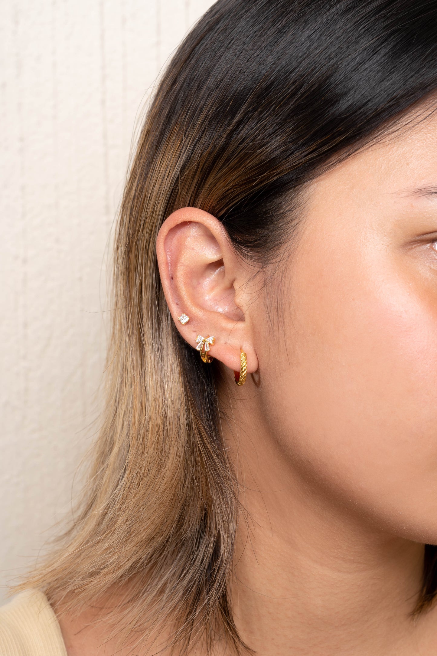 Gemma 24k Gold Earring Set