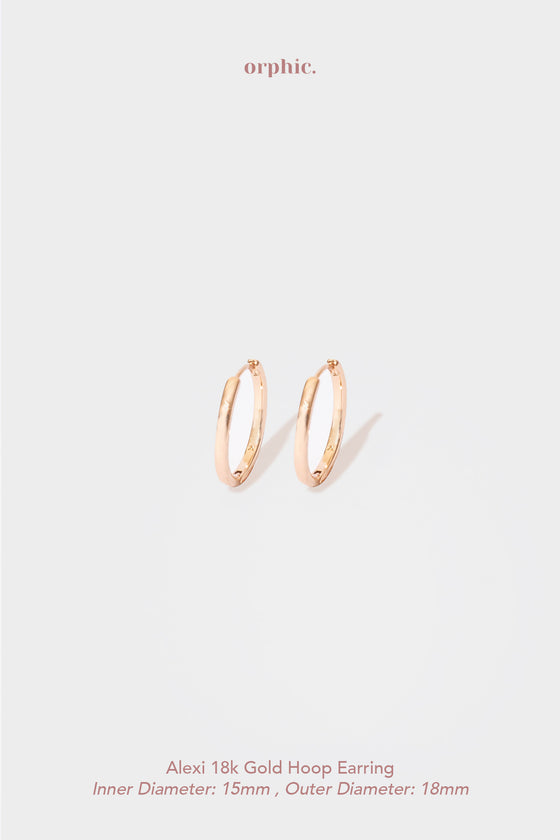 Alexi 18k Gold Hoop Earring