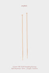 Comet 18k Gold Stud Dangling Earring