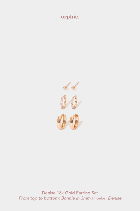 Denise 18k Gold Plated Earring Set