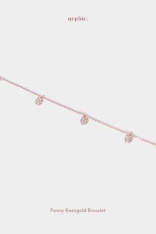  Peony Rosegold Plated Bracelet